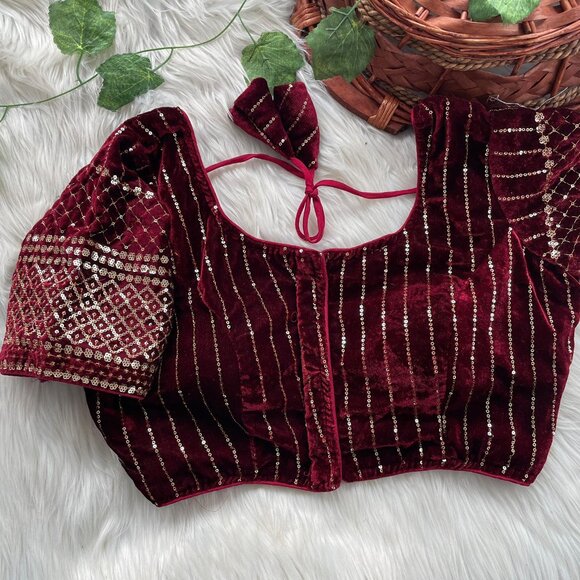 VELVET BLOUSE - Picture 6 of 16